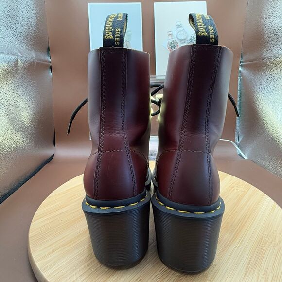 Dr. Martens Women’s Clemency Lace-Up Boots Brown Sz 5 - Picture 6 of 9
